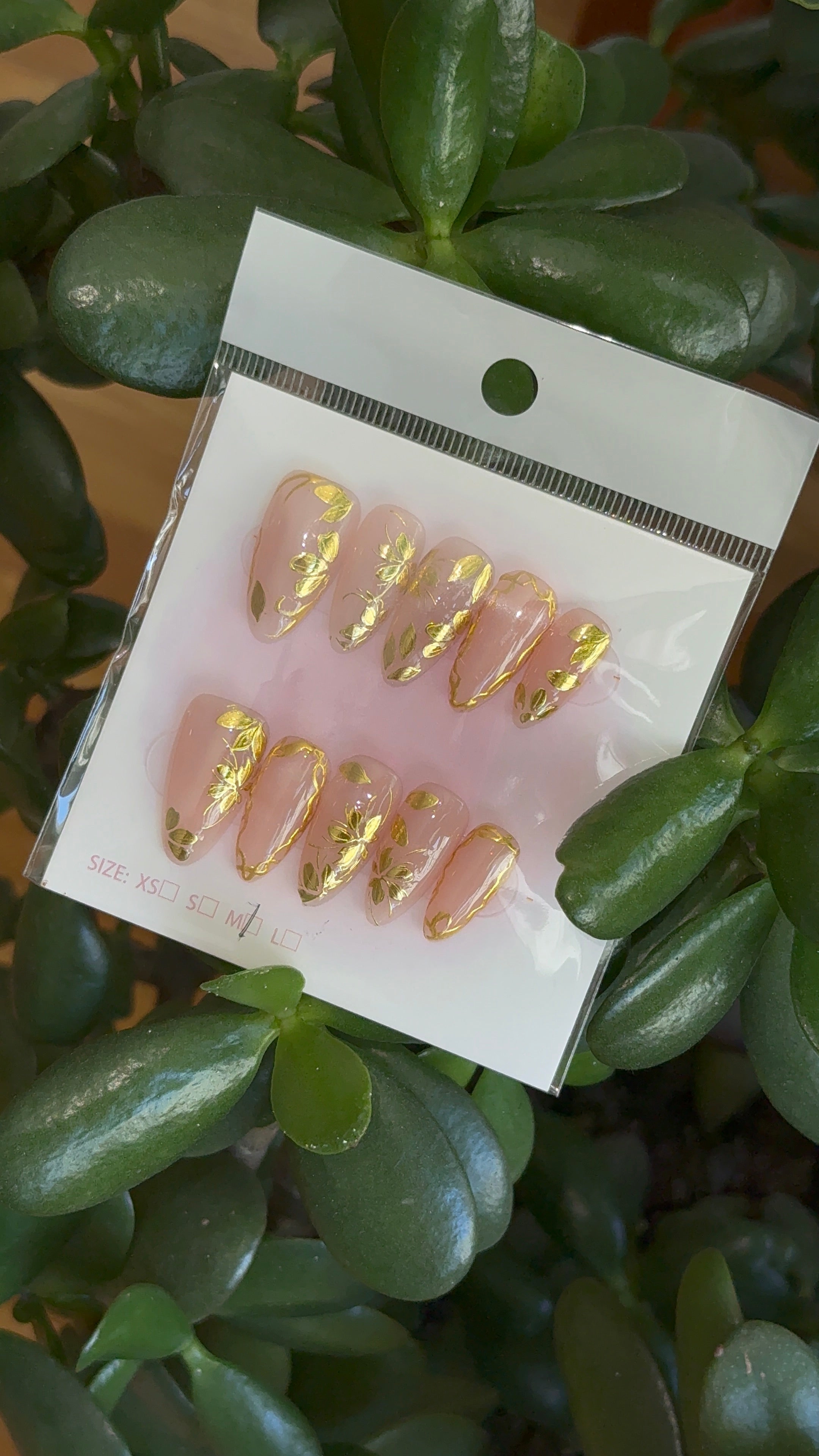 Golden nails